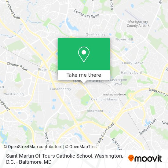 Mapa de Saint Martin Of Tours Catholic School