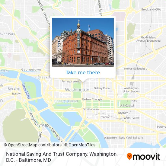 National Saving And Trust Company map