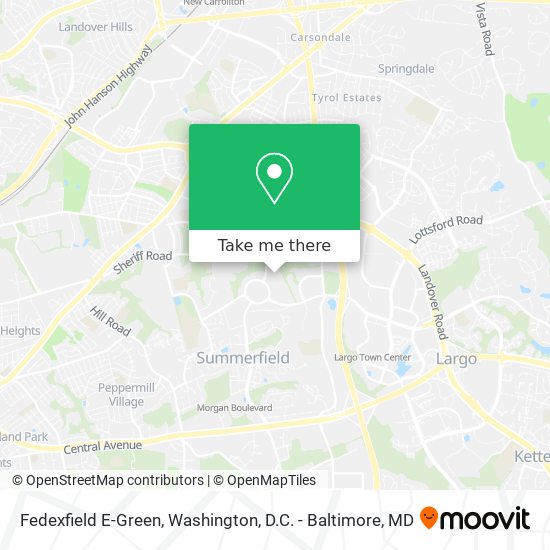 Fedexfield E-Green map