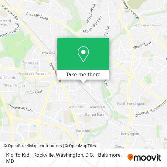 Kid To Kid - Rockville map