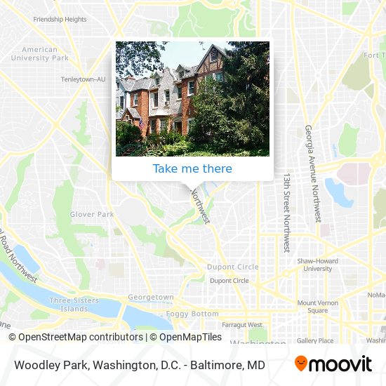 Woodley Park map