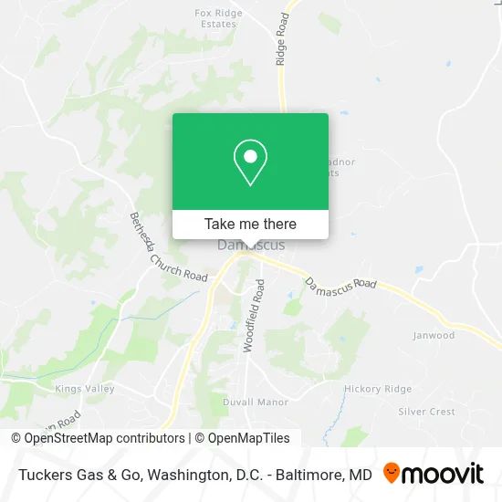 Tuckers Gas & Go map
