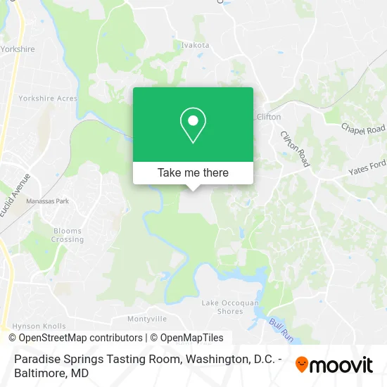 Paradise Springs Tasting Room map