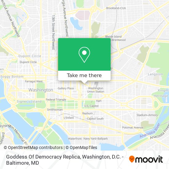 Mapa de Goddess Of Democracy Replica