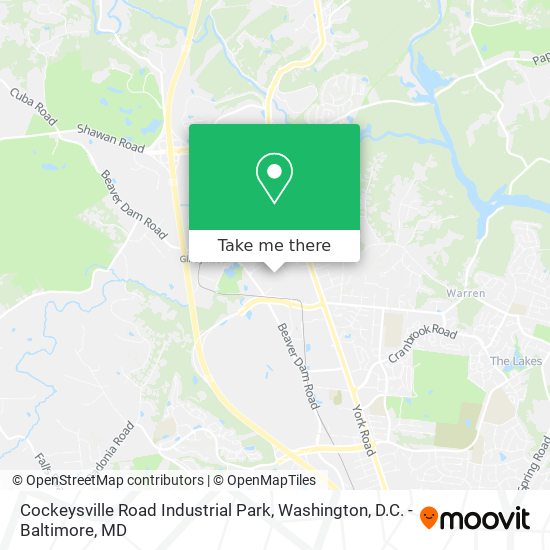 Mapa de Cockeysville Road Industrial Park