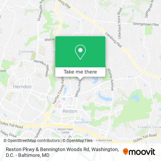 Reston Pkwy & Bennington Woods Rd map