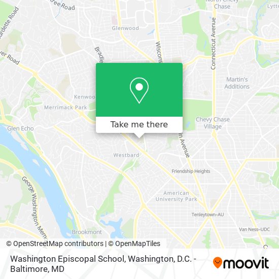 Mapa de Washington Episcopal School