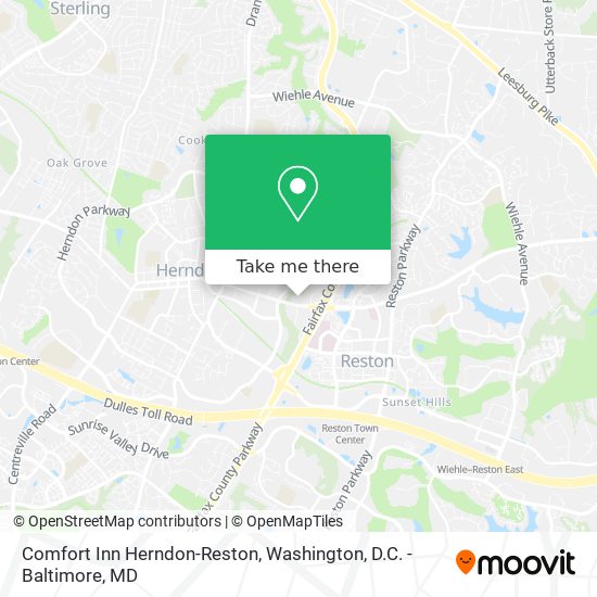 Mapa de Comfort Inn Herndon-Reston