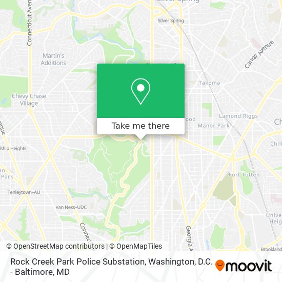 Mapa de Rock Creek Park Police Substation