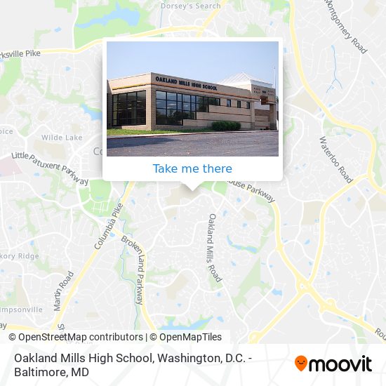 Mapa de Oakland Mills High School