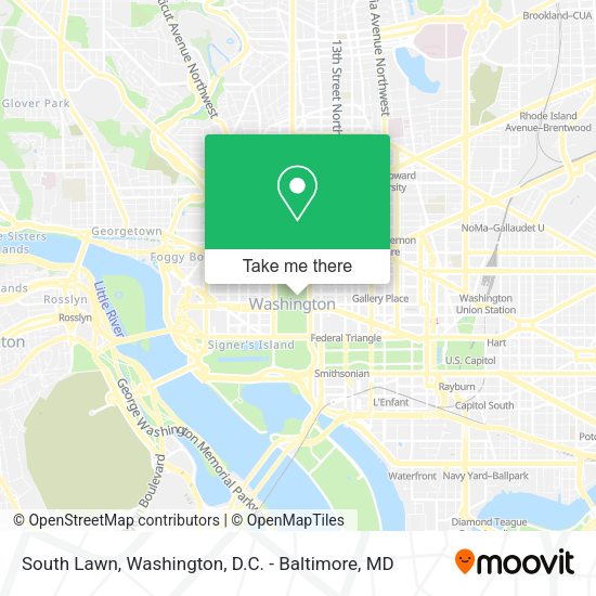 Mapa de South Lawn