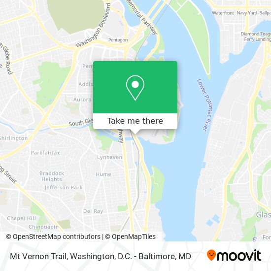 Mapa de Mt Vernon Trail