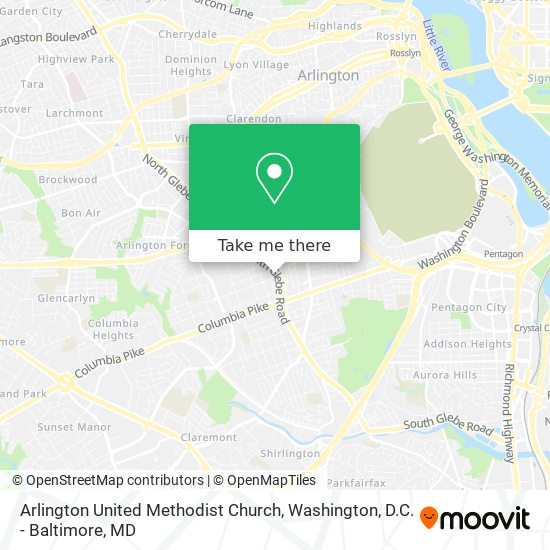 Arlington United Methodist Church map