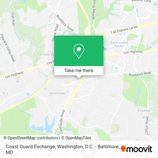 Coast Guard Exchange map