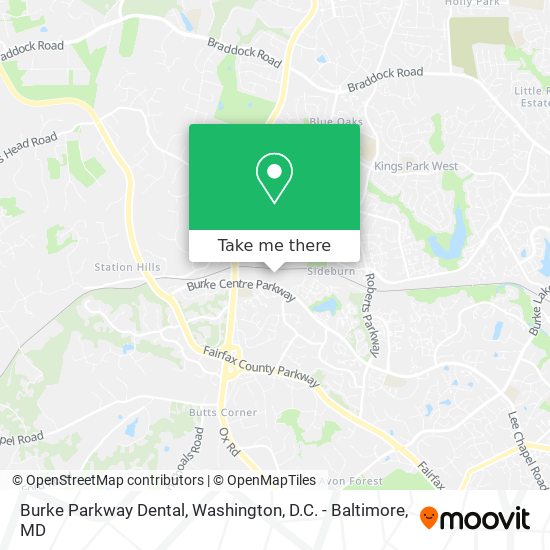 Mapa de Burke Parkway Dental