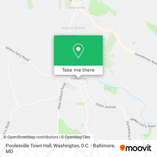 Mapa de Poolesville Town Hall