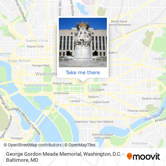 Mapa de George Gordon Meade Memorial