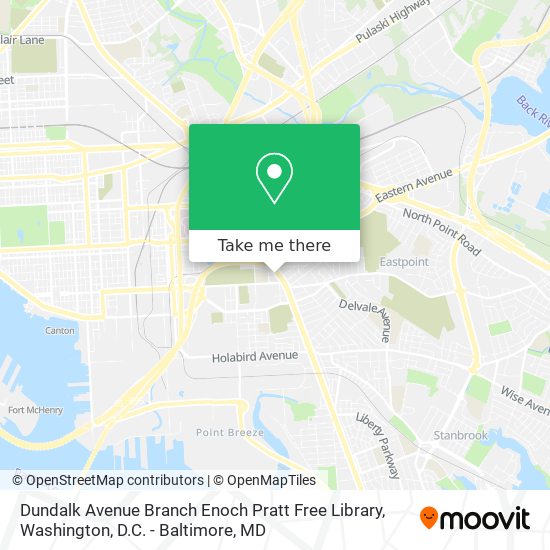 Mapa de Dundalk Avenue Branch Enoch Pratt Free Library