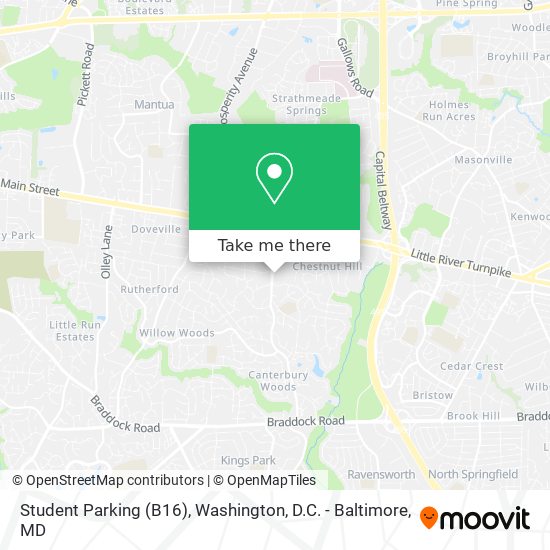 Mapa de Student Parking (B16)