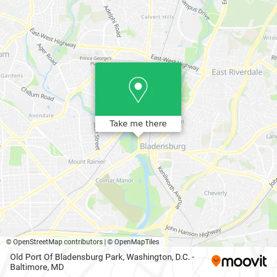 Mapa de Old Port Of Bladensburg Park
