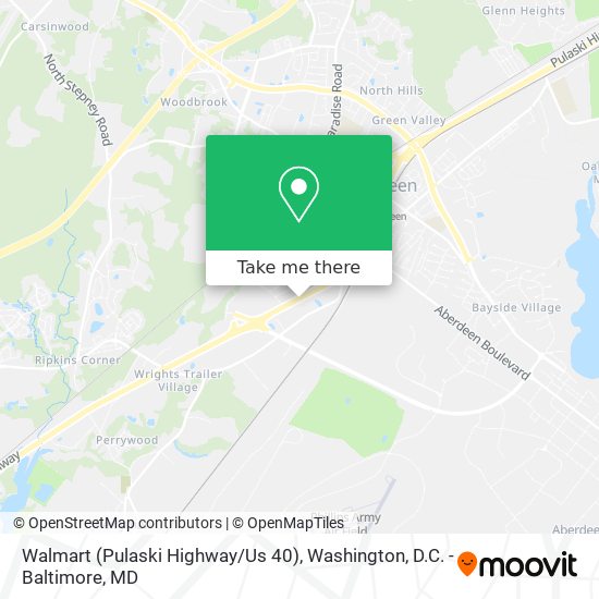 Walmart (Pulaski Highway / Us 40) map