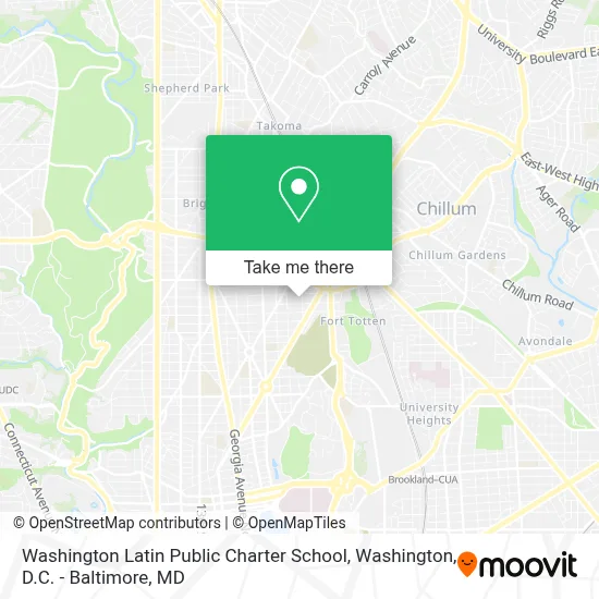 Washington Latin Public Charter School map