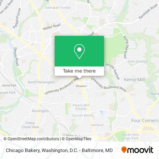 Mapa de Chicago Bakery