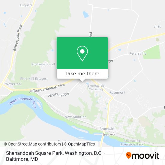 Shenandoah Square Park map