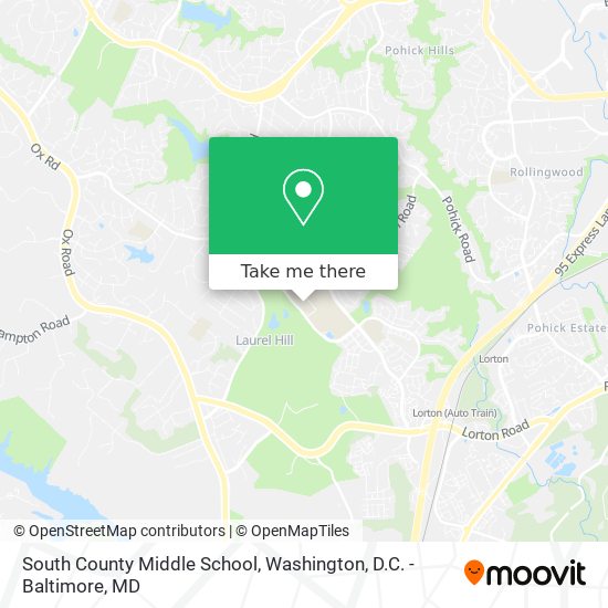 South County Middle School map