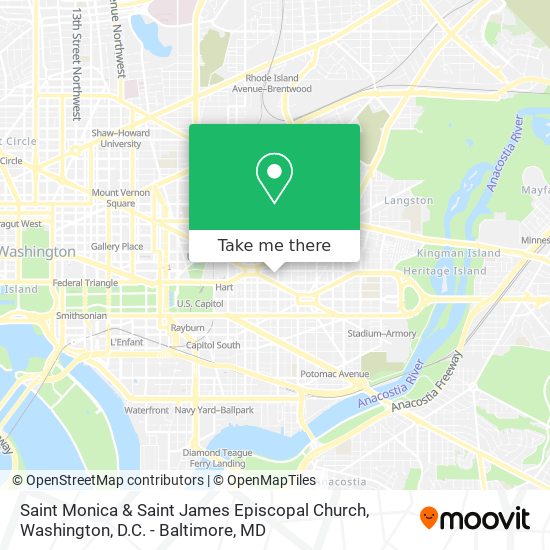 Saint Monica & Saint James Episcopal Church map