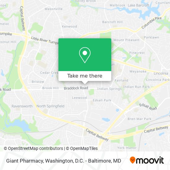 Mapa de Giant Pharmacy