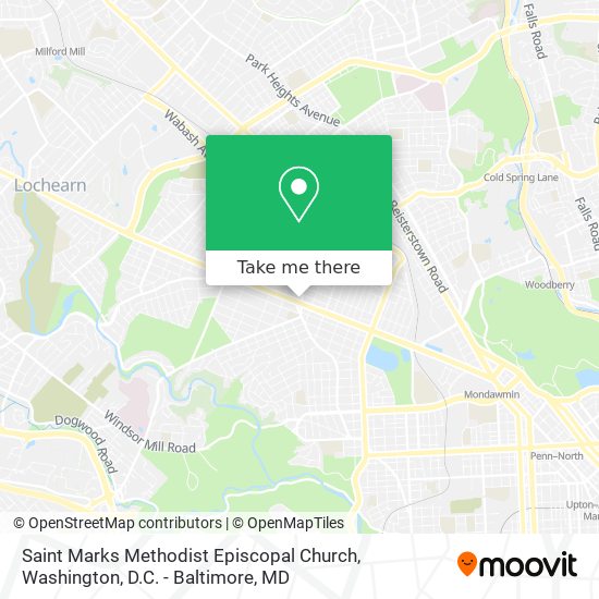 Mapa de Saint Marks Methodist Episcopal Church