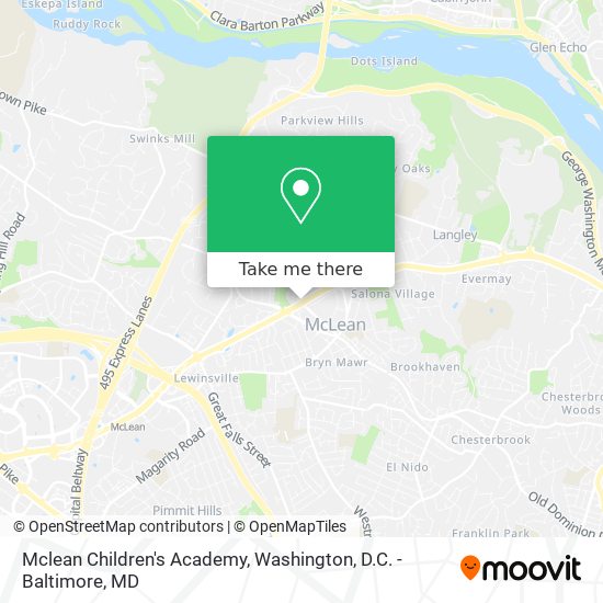 Mclean Children's Academy map