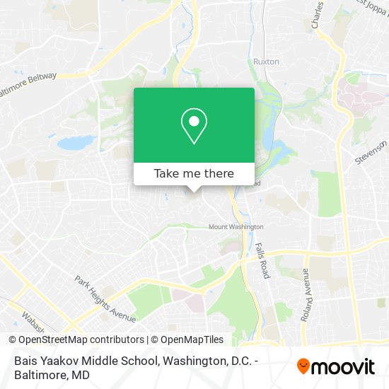 Bais Yaakov Middle School map