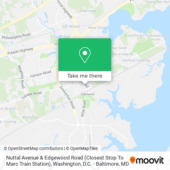Nuttal Avenue & Edgewood Road (Closest Stop To Marc Train Station) map