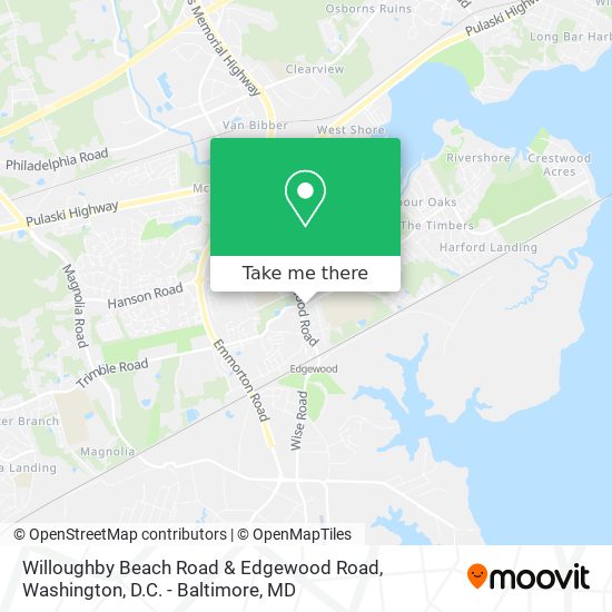 Mapa de Willoughby Beach Road & Edgewood Road