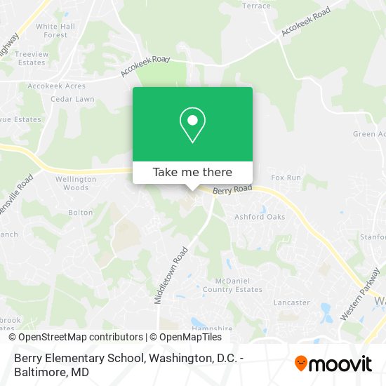 Mapa de Berry Elementary School