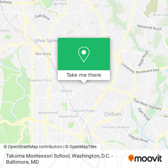Mapa de Takoma Montessori School