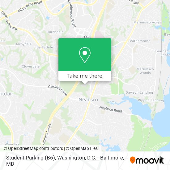 Student Parking (B6) map