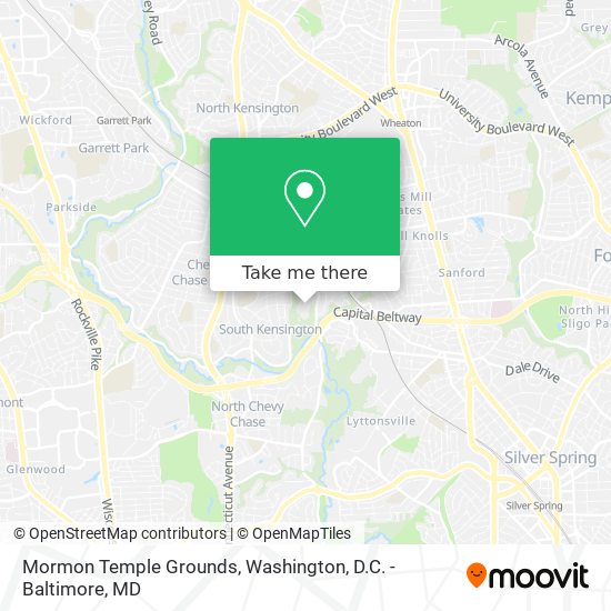 Mapa de Mormon Temple Grounds