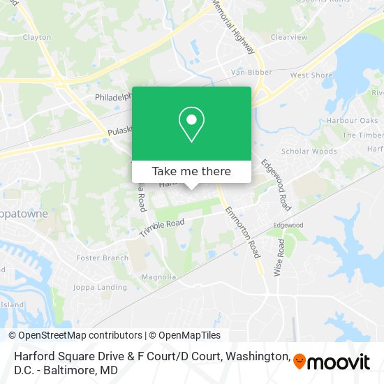 Mapa de Harford Square Drive & F Court / D Court