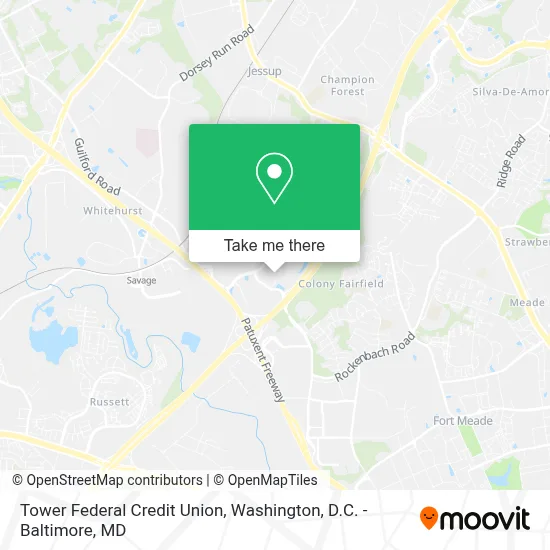 Tower Federal Credit Union map