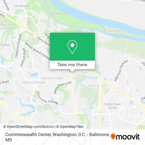 Mapa de Commonwealth Center
