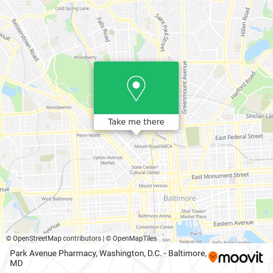 Park Avenue Pharmacy map