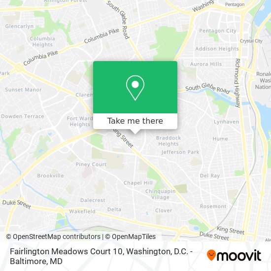 Mapa de Fairlington Meadows Court 10