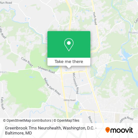 Mapa de Greenbrook Tms Neurohealth
