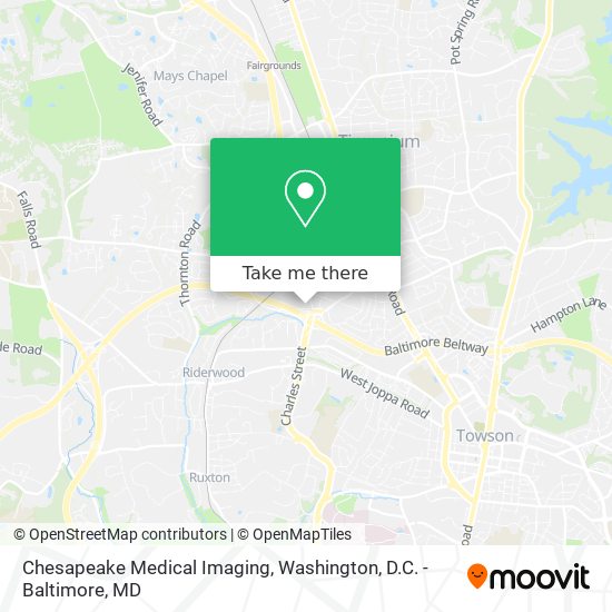 Chesapeake Medical Imaging map