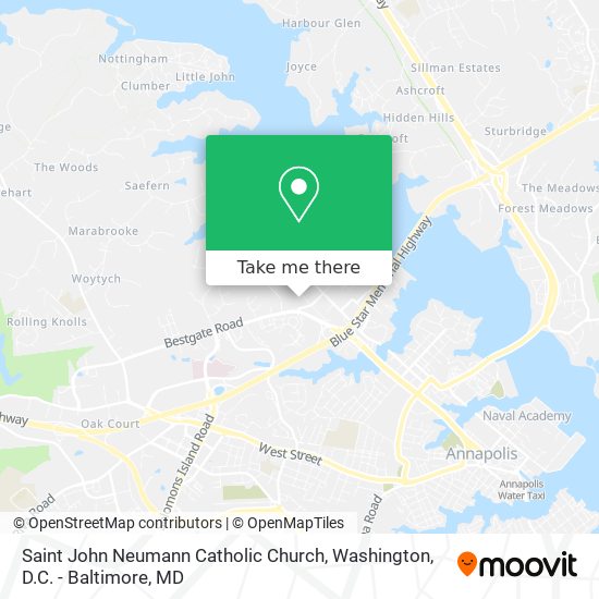 Saint John Neumann Catholic Church map