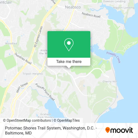 Potomac Shores Trail System map