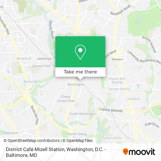 Mapa de District Café Mizell Station